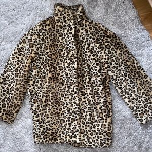 Gap leopard coat